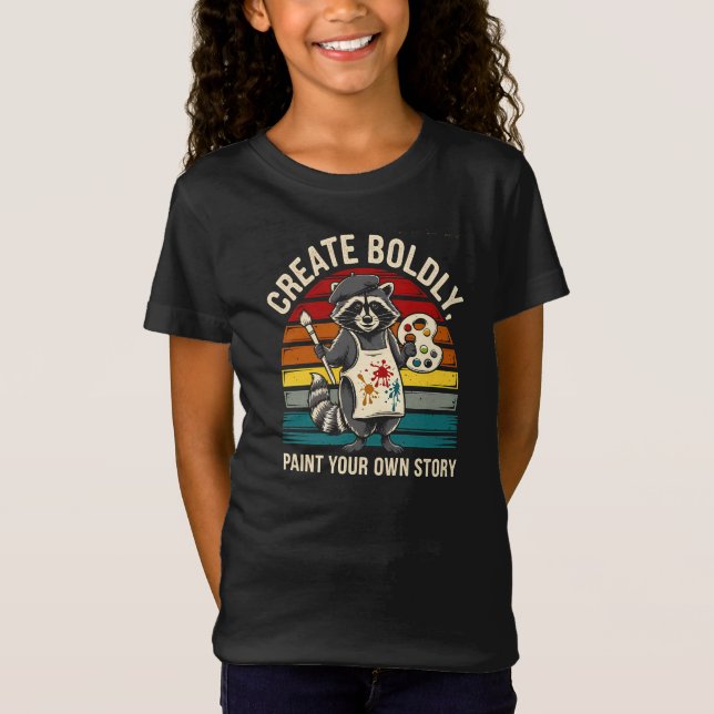 Camiseta Crie Com Cordialidade Com Este Adorável Racion Art (Frente)