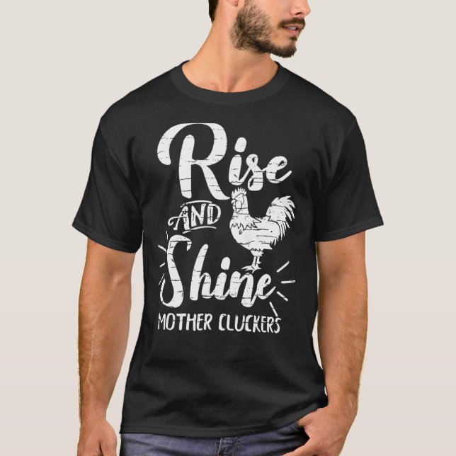 Camiseta Crie e Brilhe Mãe Cluckers  Frango (Frente)