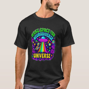 Camiseta Crie Espaço para Citação Espacial do Universo Neur
