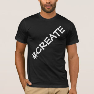Camiseta #CRIE Letras Excessivas Camisa-T Masculina