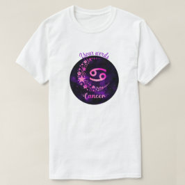Camiseta Crie o seu Cancer Celestial Roxo Zodiac