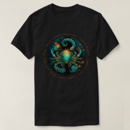 Camiseta Crie o seu Cancer Celestial Zodiac