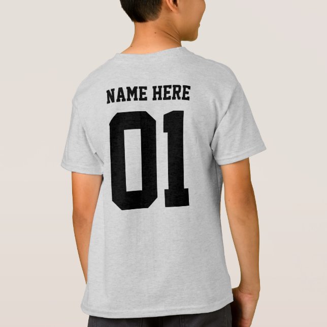 Camiseta CRIE-O-SEU-PRÓPRIO design personalizado Equipe de  (Verso)