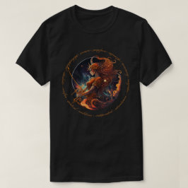Camiseta Crie o seu próprio Sagitário Celestial Zodiac