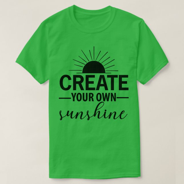 Camiseta Crie o seu sol (Frente do Design)