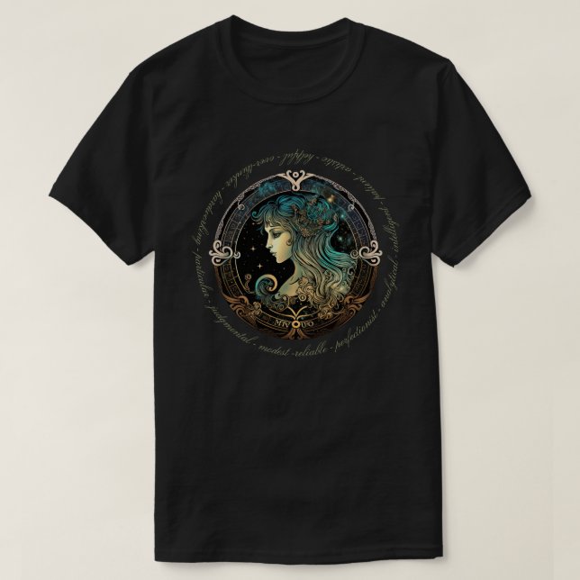 Camiseta Crie o seu vírus celestial Zodiac (Frente do Design)