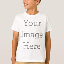 Camiseta Crie o T-Shirt Básico de Capa Curta do Seu Filho