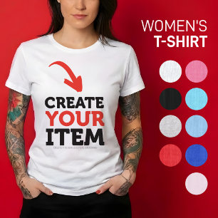 Camiseta CRIE-O-VOCÊ-MESMO DIY Personalizado envie seu desi