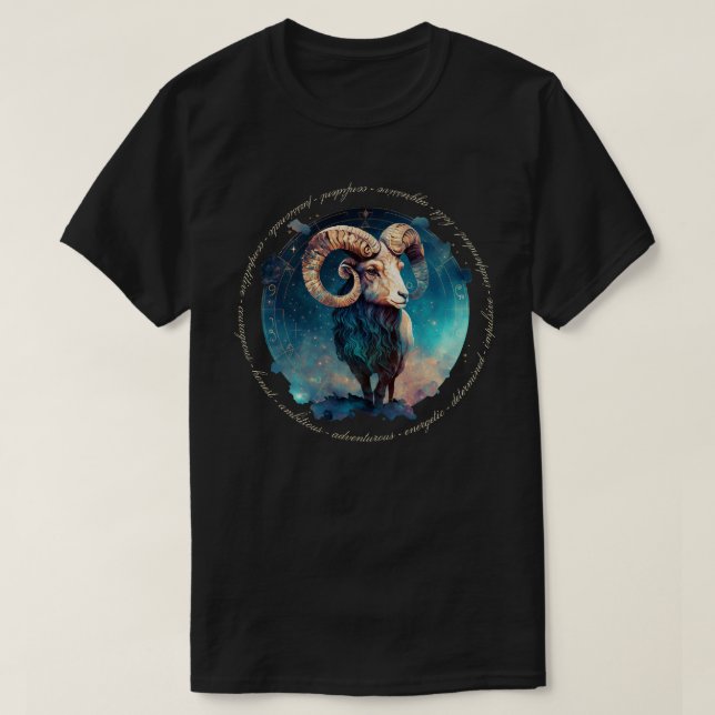 Camiseta Crie os seus próprios nervos celestiais Zodiac (Frente do Design)