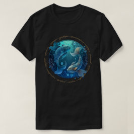 Camiseta Crie Os Seus Próprios Peixes Celestiais Zodiac