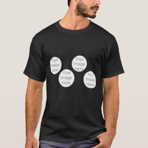 Camiseta Crie personalizado simples a sua própria colagem d