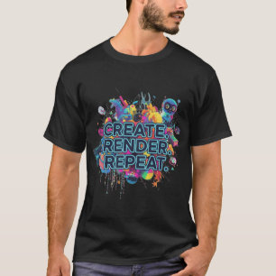 Camiseta Crie. Remetente. Repita.