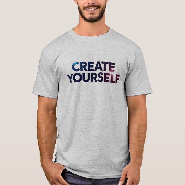 Camiseta Crie-se - Design de Tipografia Motivacional (Frente)