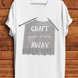 Camiseta Crie seu estresse Fora Divertido