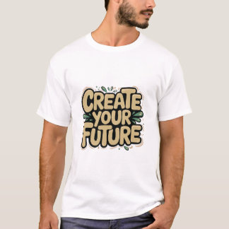 Camiseta Crie seu futuro - Desi motivacional e divertido