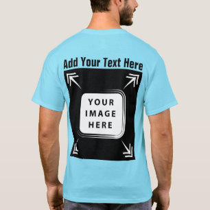 Camiseta Crie seu Modelo personalizado frente para trás