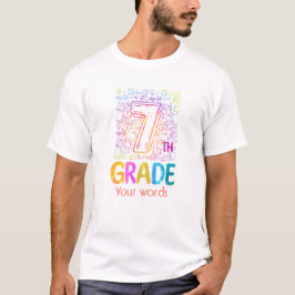 Camiseta Crie seu próprio 7 Colorido