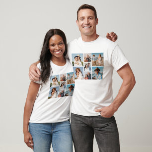 Camiseta Crie seu próprio 7 Fotocolagem Unisex