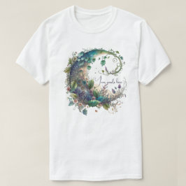 Camiseta Crie seu próprio Boho Wildflower Ivy Moon