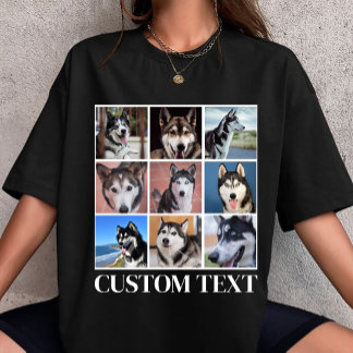 Camiseta crie seu próprio cachorro animal foto personalizad