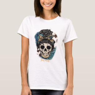 Camiseta Crie Seu Próprio Caveira Da Mãe
