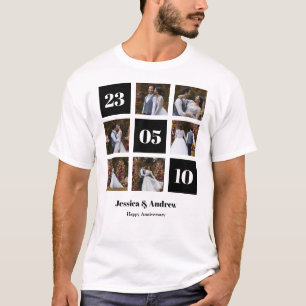Camiseta Crie Seu Próprio Colagem de 6 Fotos