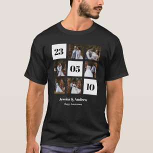 Camiseta Crie Seu Próprio Colagem de 6 Fotos