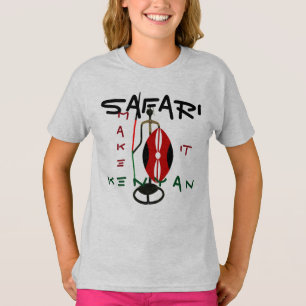 Camiseta Crie seu próprio colorido Hakuna Matata fofo Queni