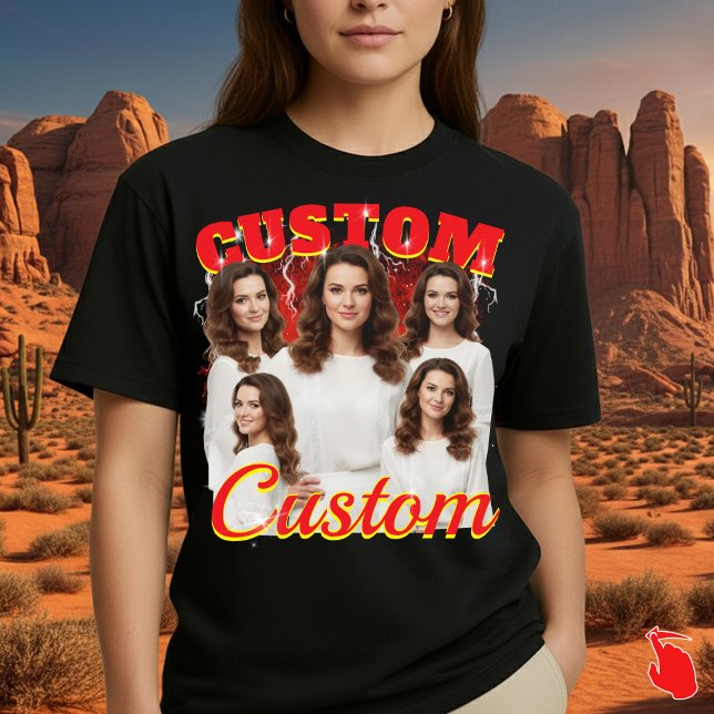 Camiseta Crie seu próprio design de bootleg 90s - Feito à m (Criador carregado)