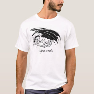 Camiseta Crie Seu Próprio Dragão Negro