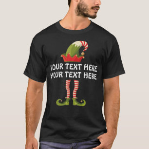 Camiseta Crie seu próprio falso vestido da família Elf de