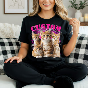 Camiseta crie seu próprio gato ou qualquer animal de estima