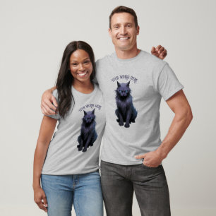 Camiseta Crie Seu Próprio Gato Preto Mágico