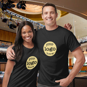Camiseta Crie Seu Próprio Logotipo de Empresa Simples para