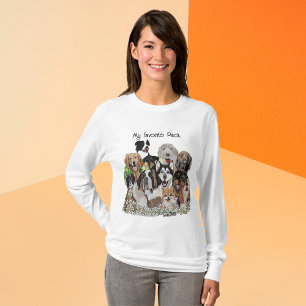Camiseta Crie seu próprio modelo ou não, Pacote de cachorro