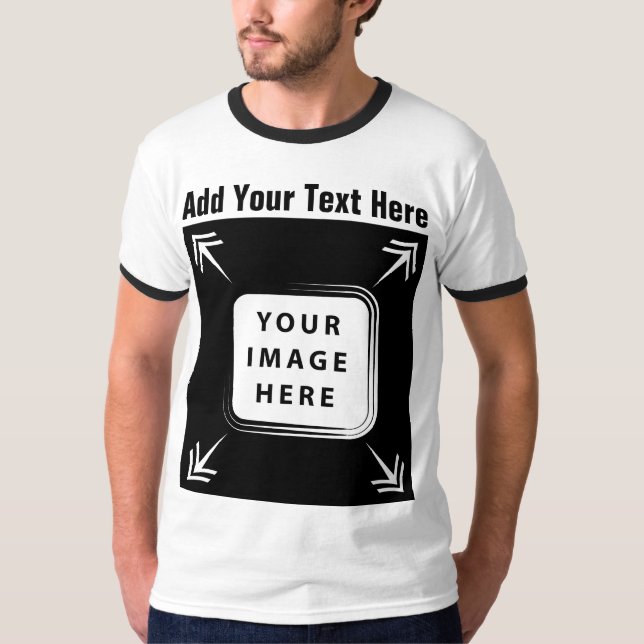 Camiseta Crie seu próprio Modelo para adicionar seu próprio (Frente)