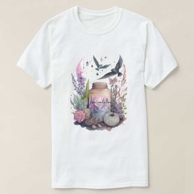 Camiseta Crie Seu Próprio Outono Místico (Frente do Design)