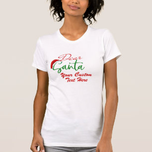 Camiseta Crie seu próprio Papai noel Namorada quente