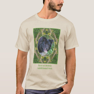 Camiseta Crie seu próprio Quadro de Grama de Verão de Fotog