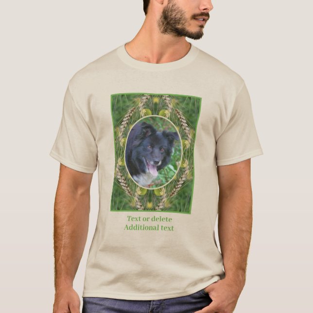 Camiseta Crie seu próprio Quadro de Grama de Verão de Fotog (Frente)
