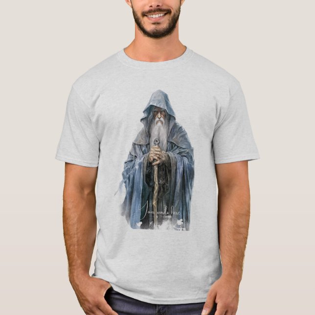 Camiseta Crie Seu Próprio Sábio Mago Ancião (Frente)