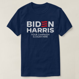 Camiseta Crie seu próprio slogan da campanha Biden Harris