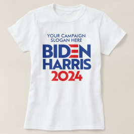 Camiseta Crie seu próprio Slogan da campanha Biden Harris 2
