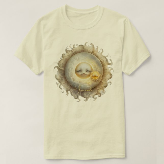 Camiseta Crie seu próprio Sol e Lua (Frente do Design)