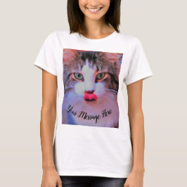 Camiseta Crie seu próprio texto personalizado para adiciona