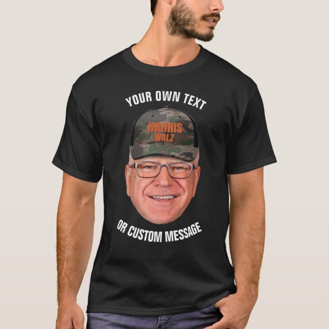 Camiseta Crie seu próprio Tim Walz (Frente)
