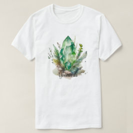 Camiseta Crie seus próprios Cristais Esmeralda Verde