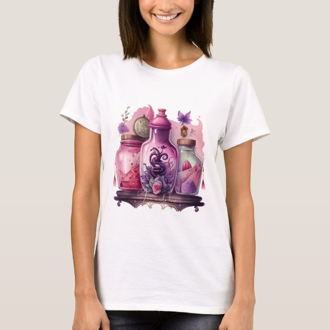 Camiseta Crie seus Próprios Frascos de Poção (Frente)
