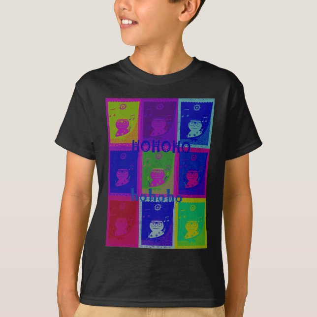 Camiseta Crie seus próprios Papais noeis especiais HoHoho P (Frente)