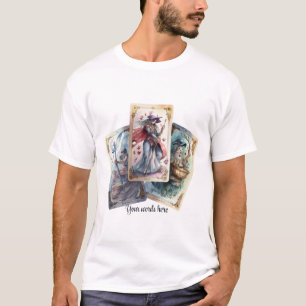 Camiseta Crie seus próprios três Cartões de Tarot